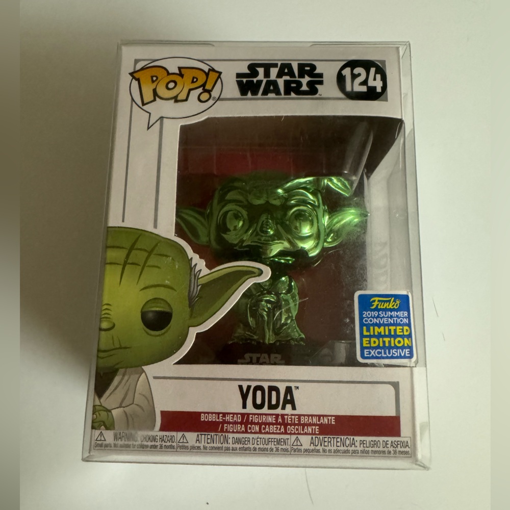 ✅124 Funko Pop Star Wars Yoda - 2019 Summer Convention Limited Edition Exclu. ✅
